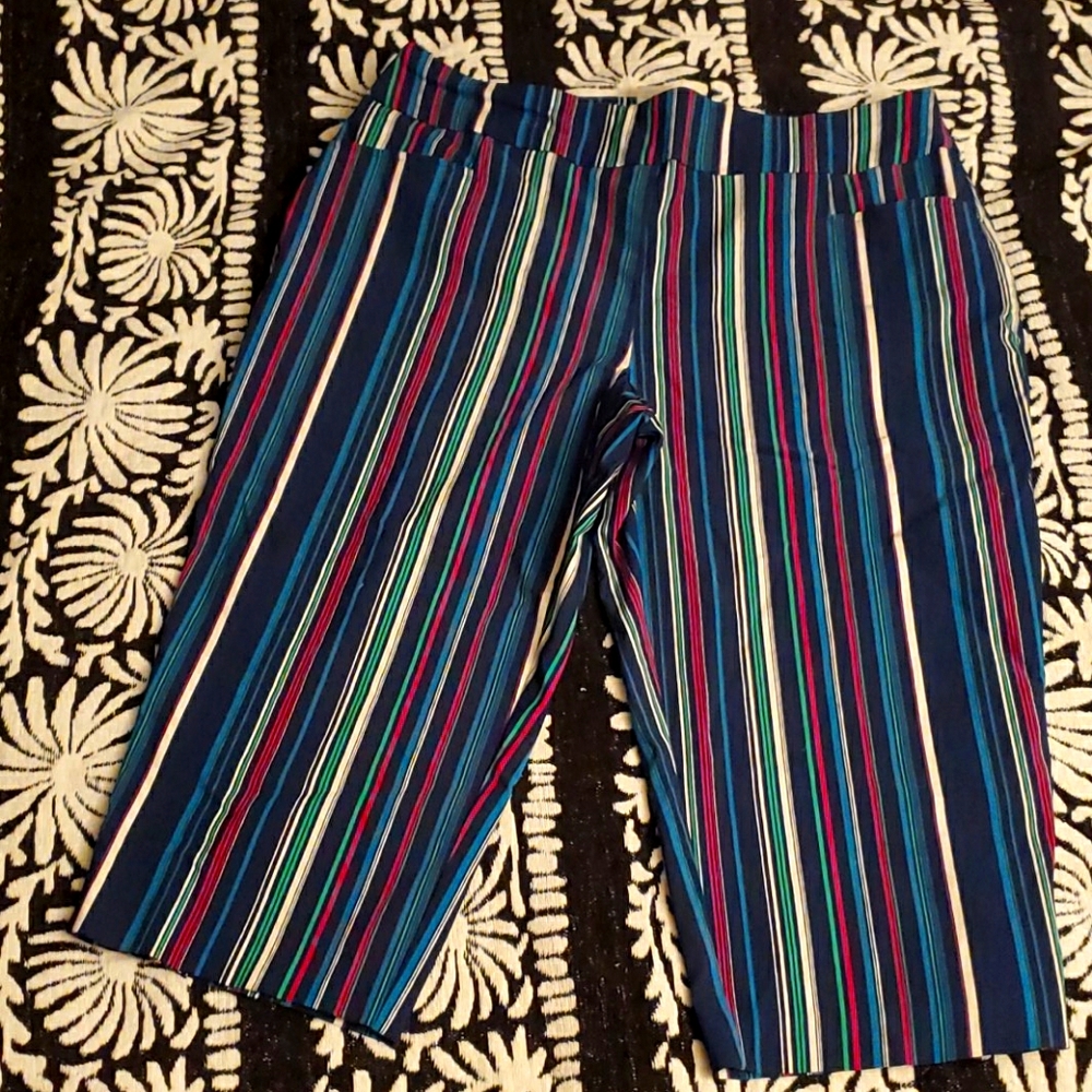 Striped dress capris